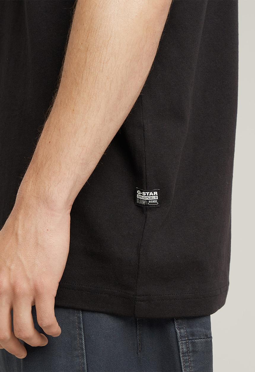 G-STAR - Flock G-script loose r t - dk black