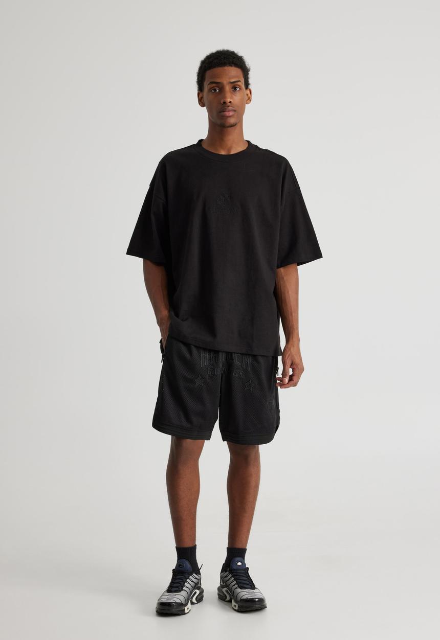 Factorie - Harlem Globetrotters Basketball Short - Lcn Hgt Black / Harlem Stealth