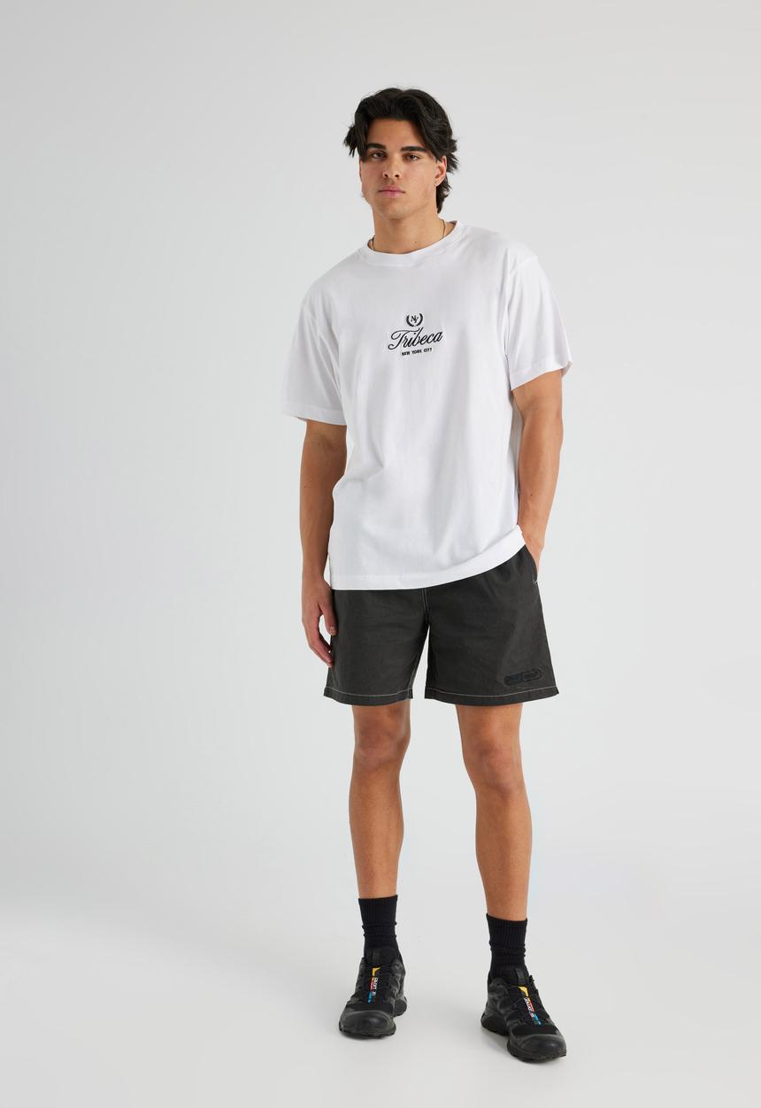 Factorie - Relaxed Fit Graphic T Shirt - Uc White/Tribeca Crest