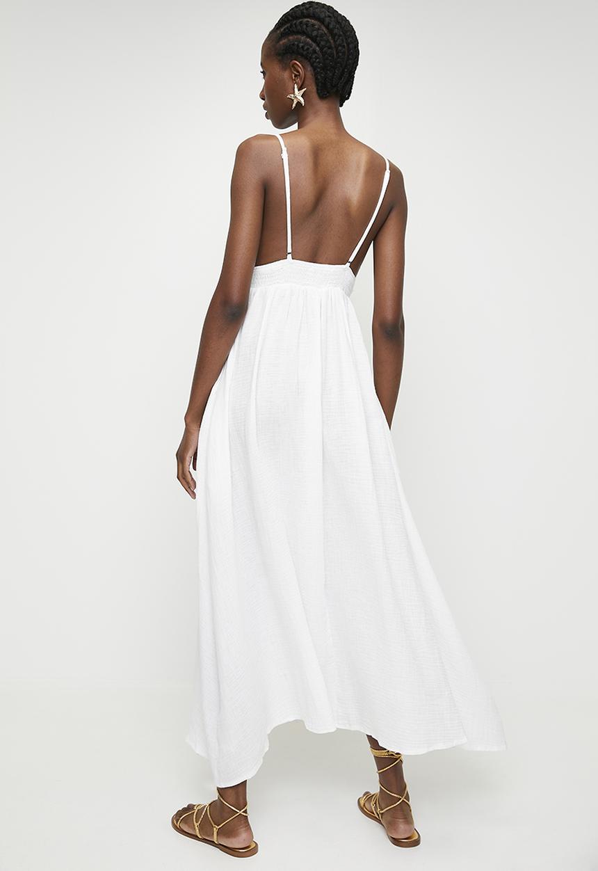 Superbalist - Applique fit & flare midi dress - ecru