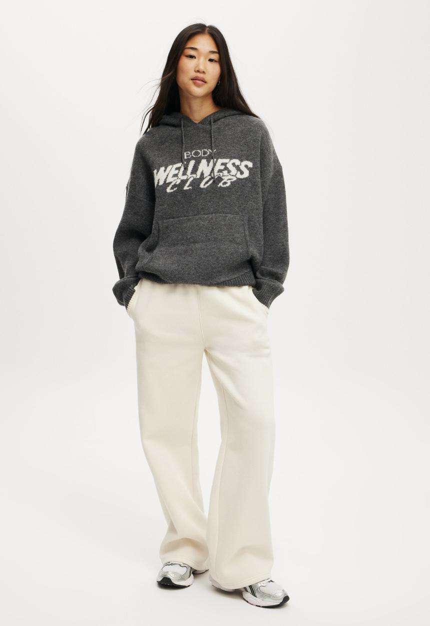 Cotton On - Knitted Premium Hoodie - Black