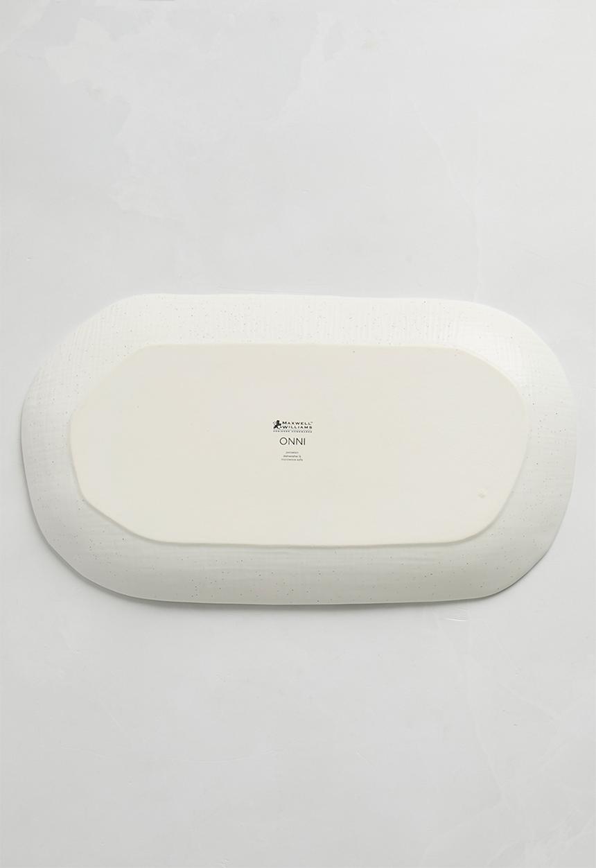 Maxwell & Williams - Onni Oblong Platter - Speckle White