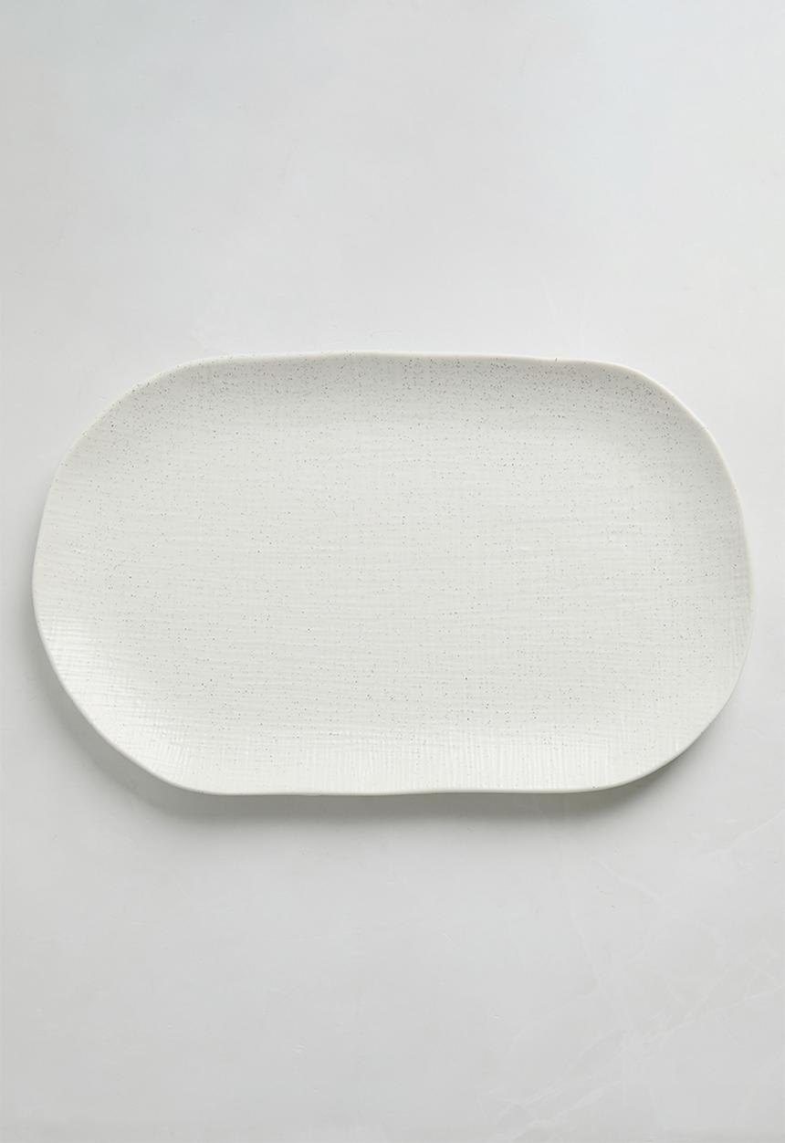 Maxwell & Williams - Onni Oblong Platter - Speckle White