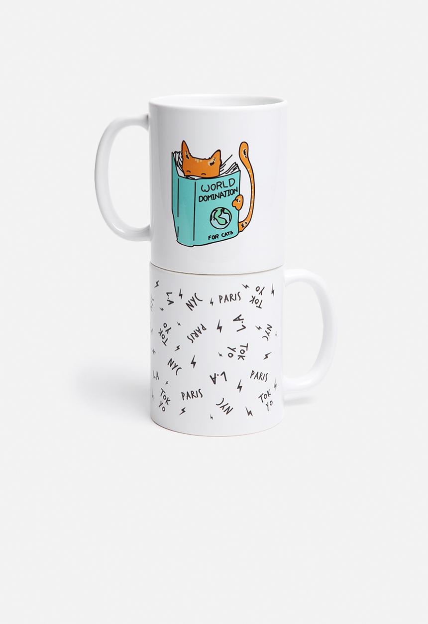 Superbalist Mugs - Cat world domination mug