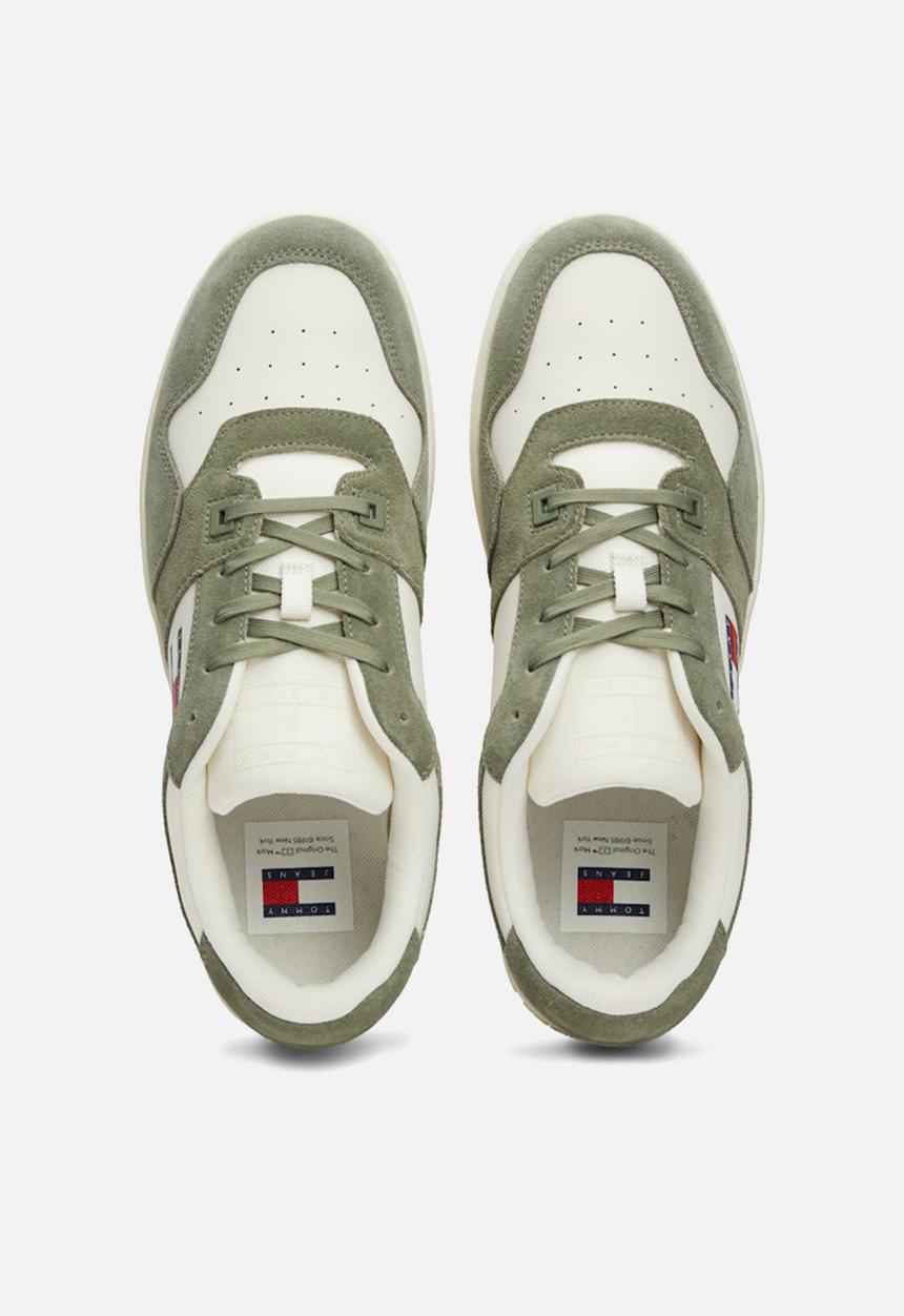Tommy Hilfiger - Tjm basket leather  - Washed Army