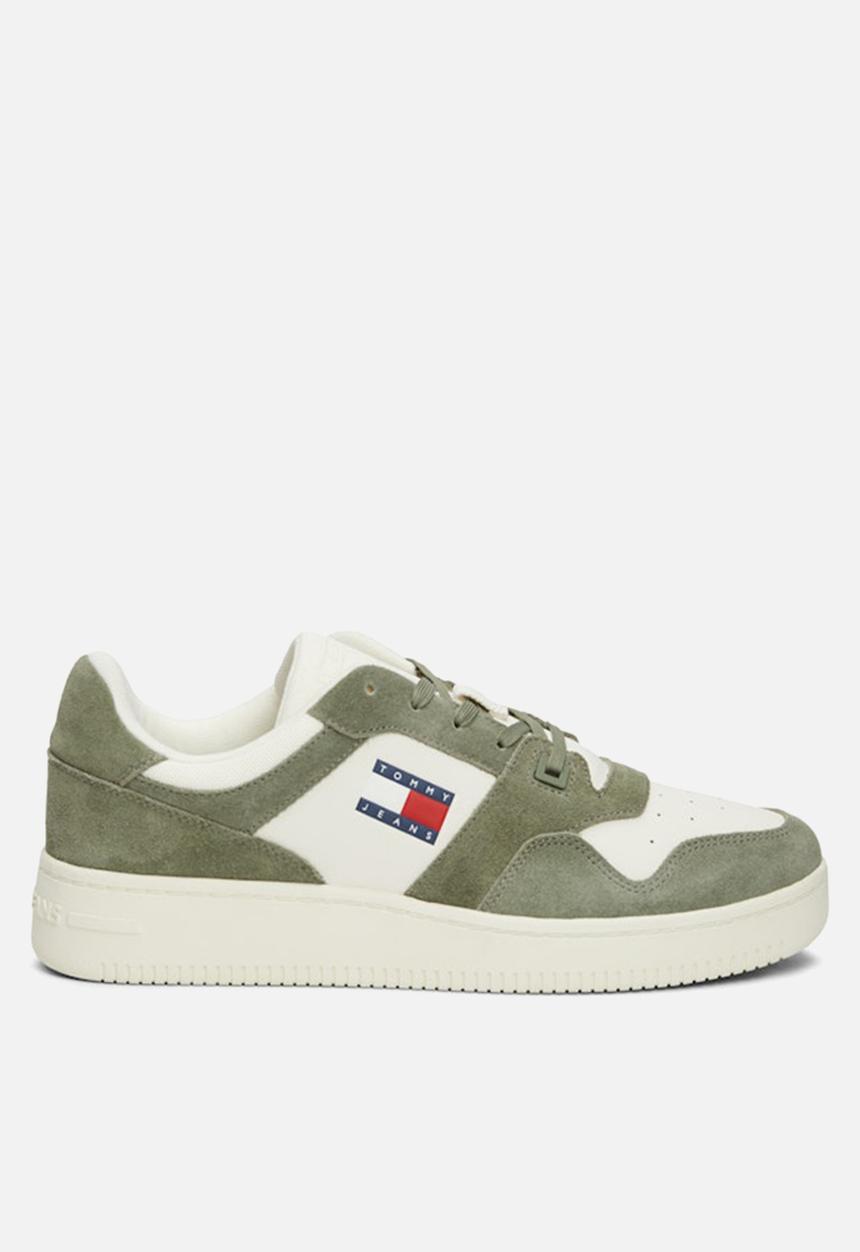 Tommy Hilfiger - Tjm basket leather  - Washed Army