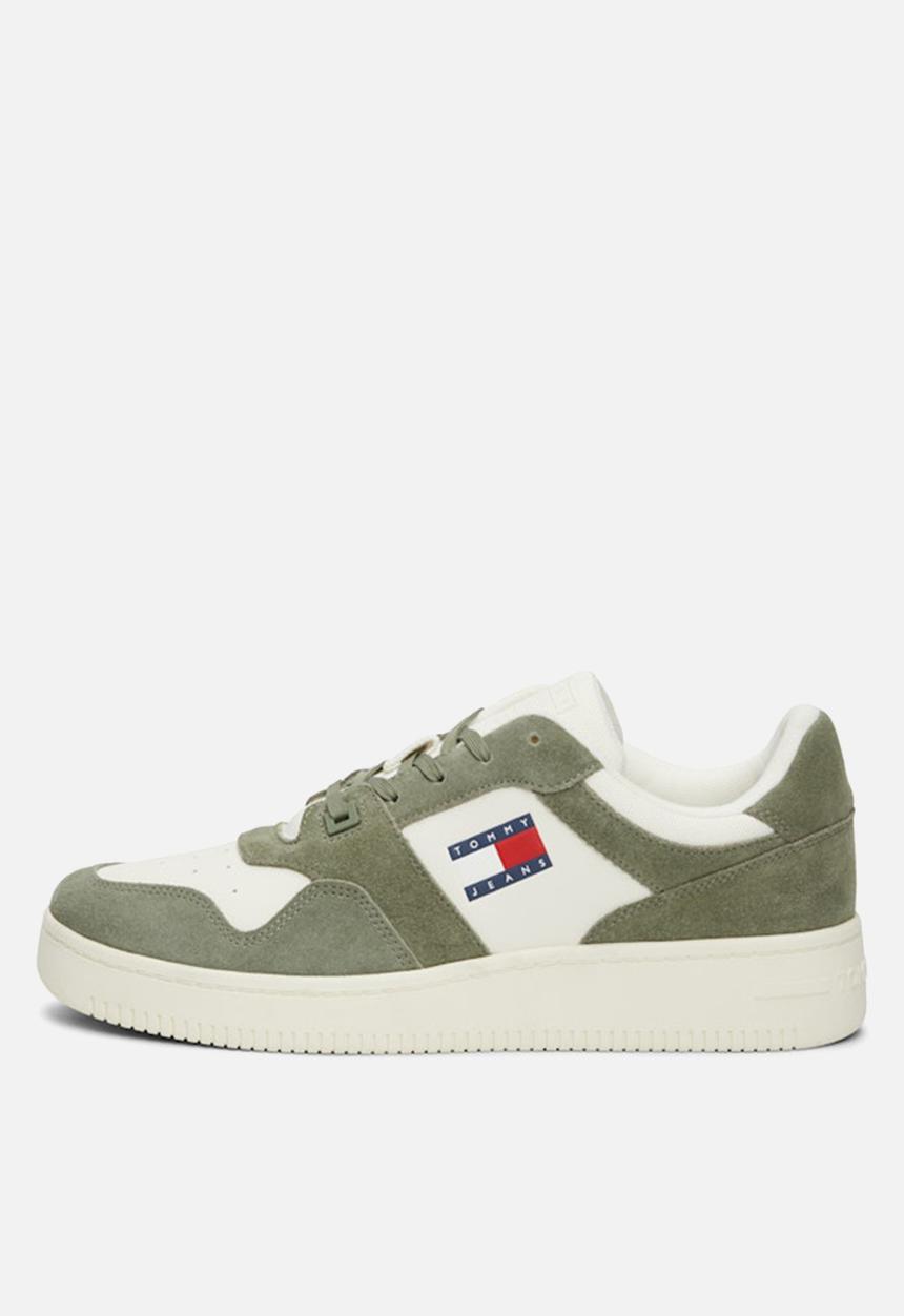 Tommy Hilfiger - Tjm basket leather  - Washed Army