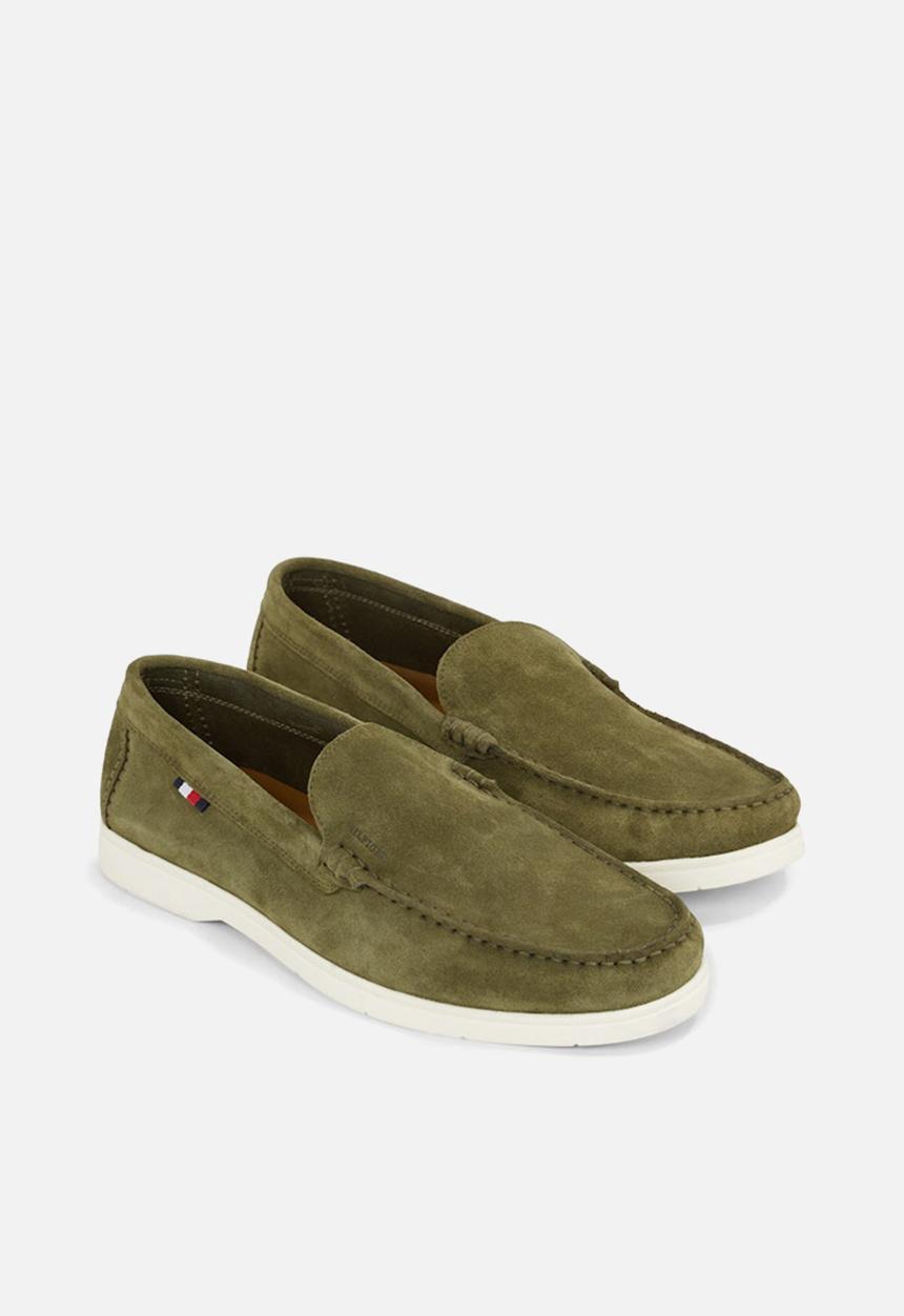 Tommy Hilfiger - Hilfiger casual suede loafer - utility olive