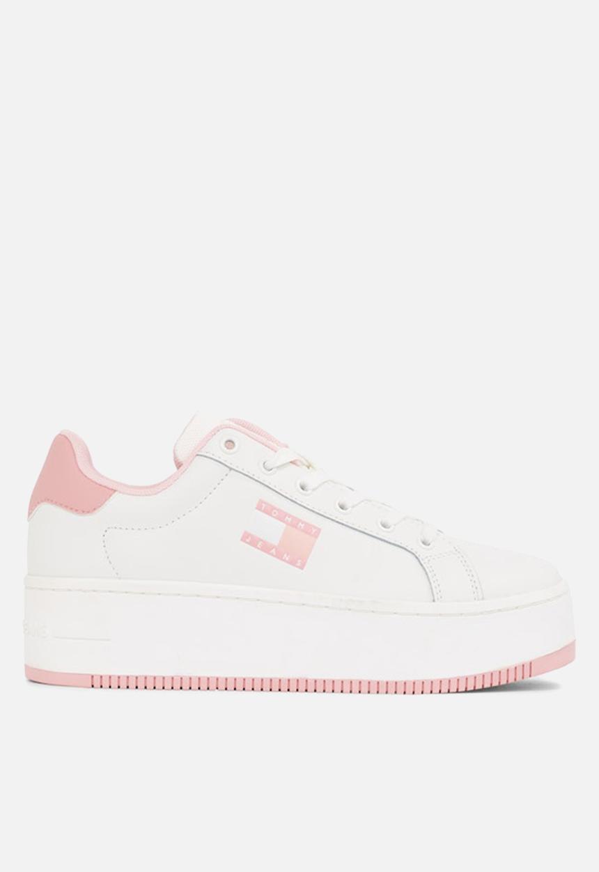 Tommy Hilfiger - Flatform leather sneaker - chalky pink