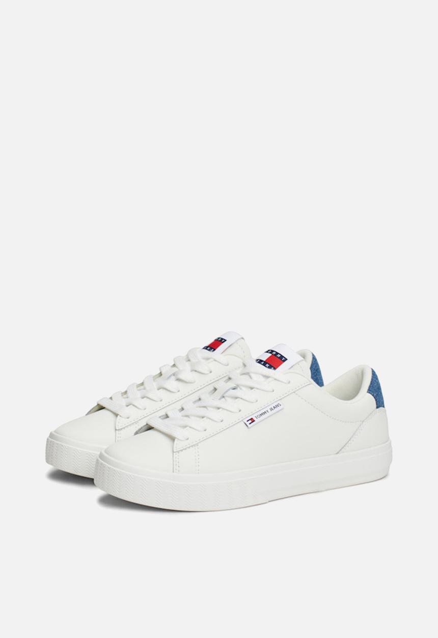 Tommy Hilfiger - Cupsole leather sneaker - ecru