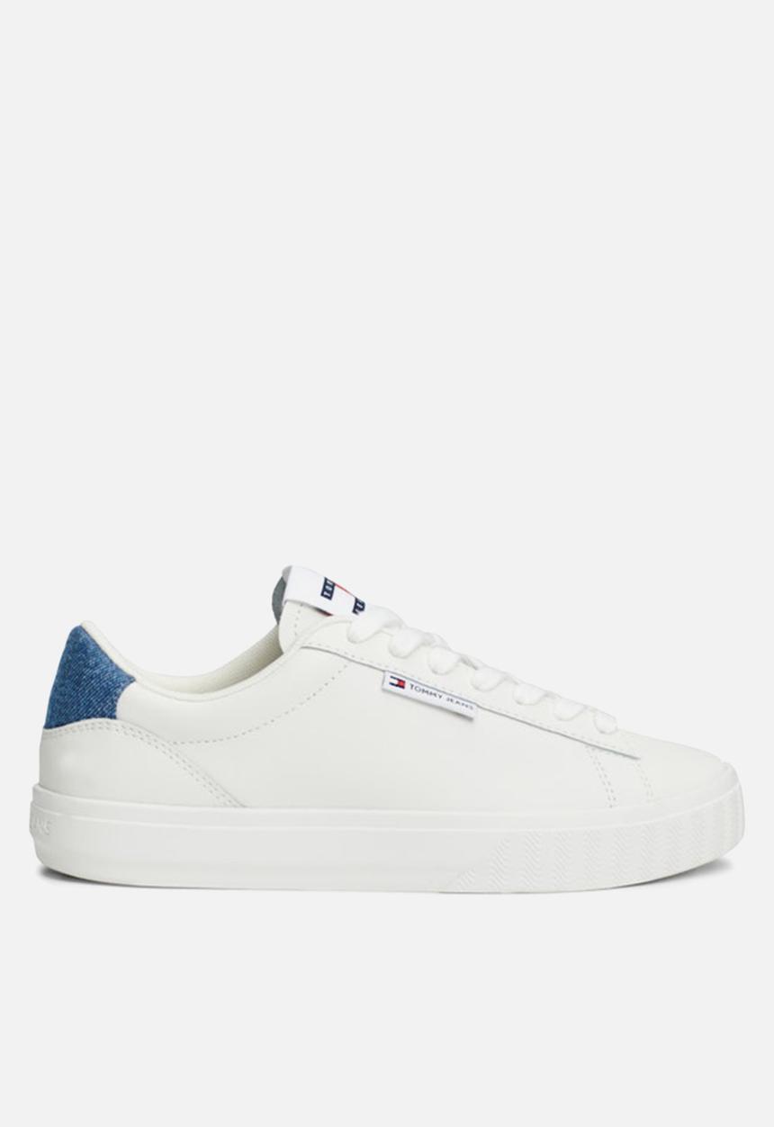 Tommy Hilfiger - Cupsole leather sneaker - ecru