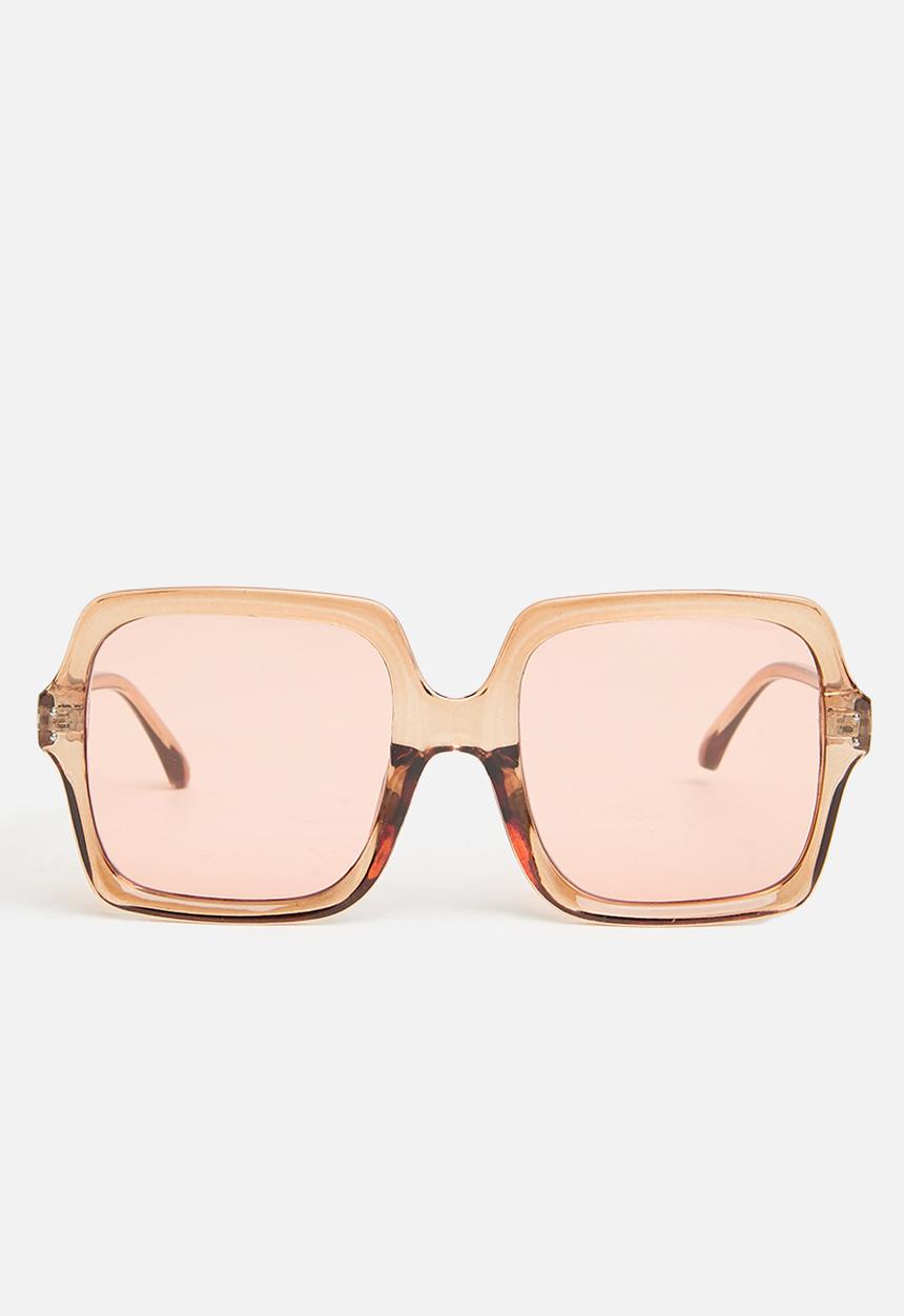 Superbalist - Women square frame sunglasses - brown