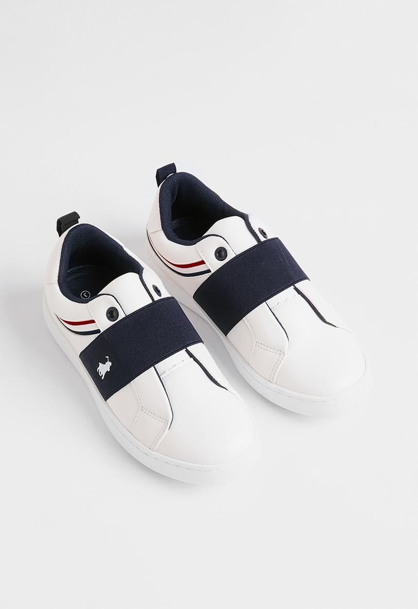 POLO - Jacquard slip on sneaker - navy/red