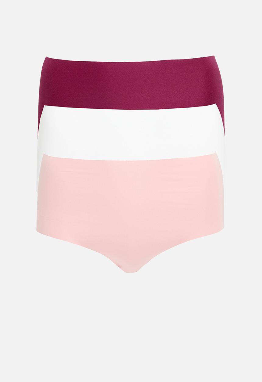 Trendyol - 3-Pack Seamless Hipster Panties - Multi