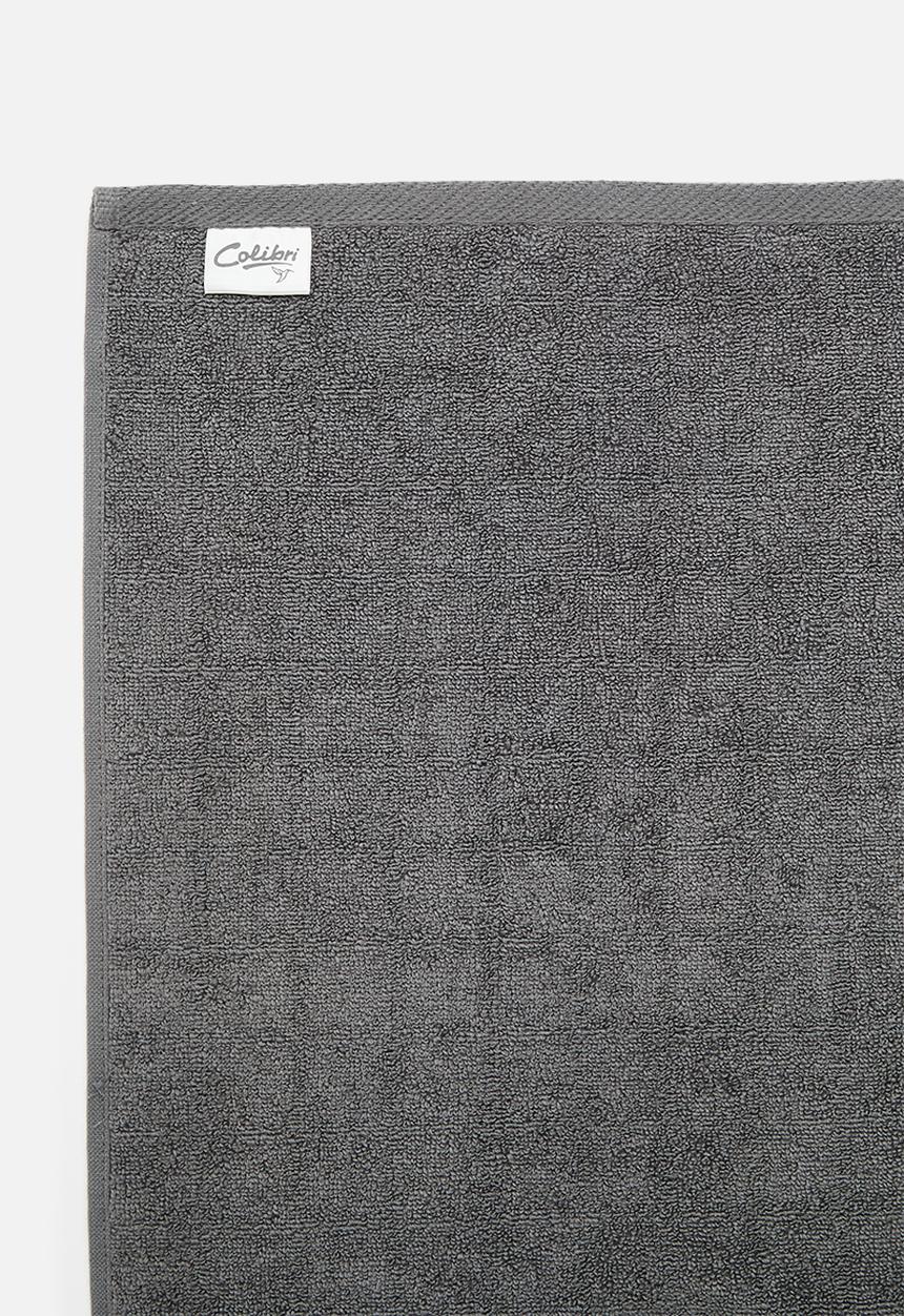 Colibri - Grid Check Zero Twist Towel - Charcoal
