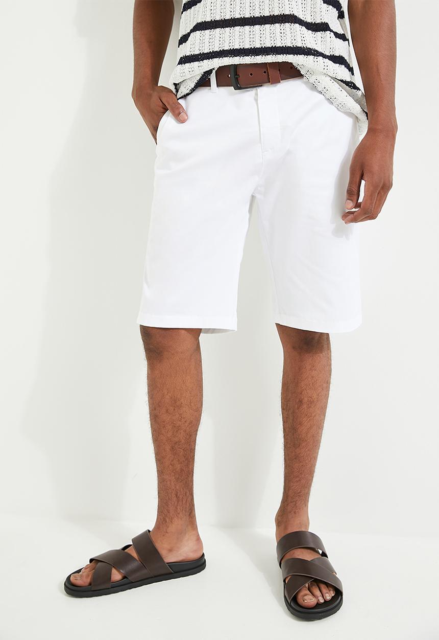 POLO - Ezra Essential Chino Short - White