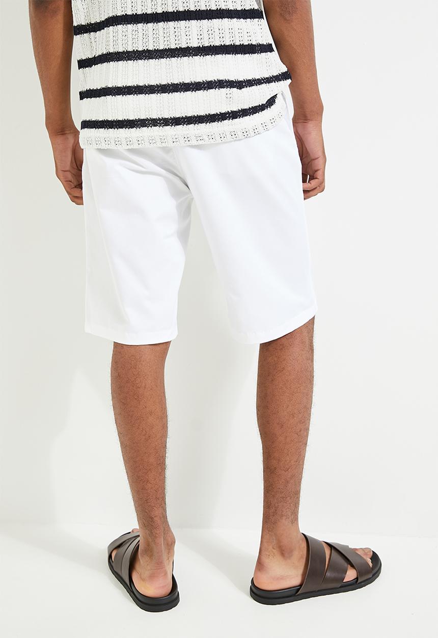 POLO - Ezra Essential Chino Short - White