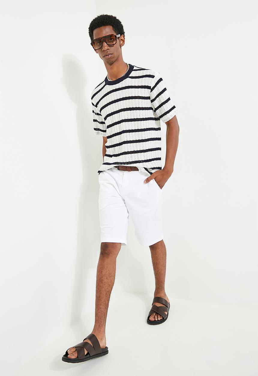 POLO - Ezra Essential Chino Short - White