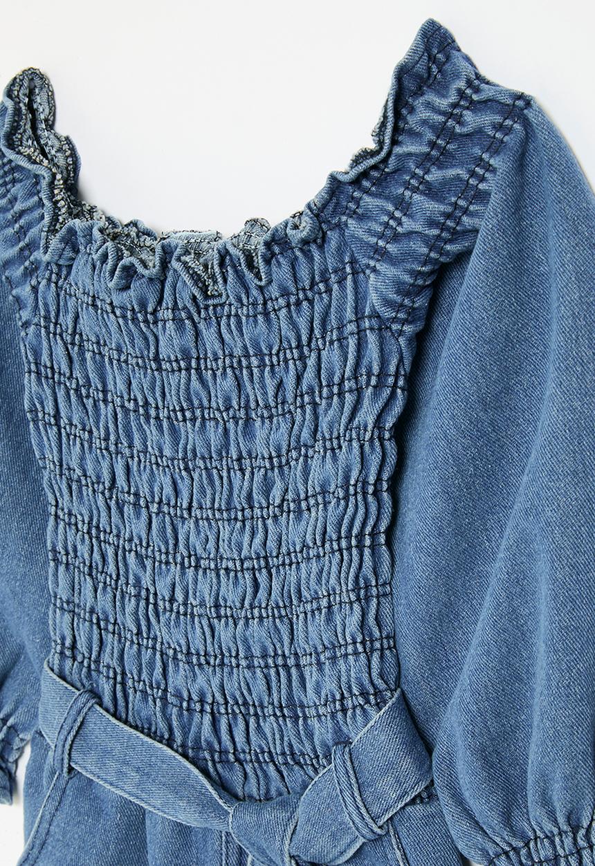 Pop Candy - Denim jumpsuit-dark blue