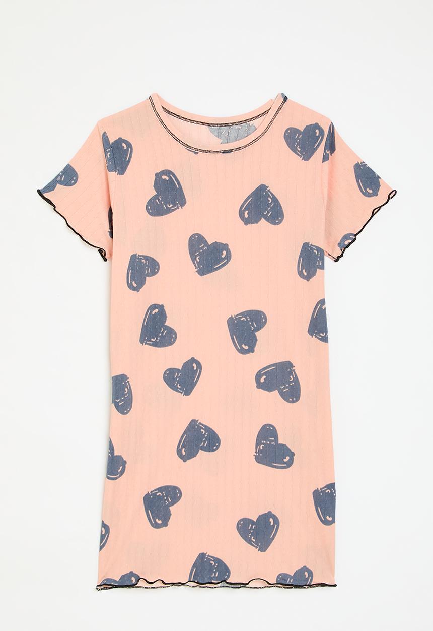 Pop Candy - Printed night dress - pink & blue