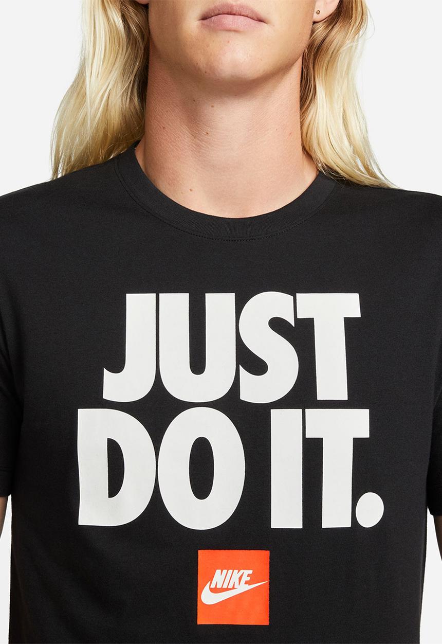 Nike - NSW Fran Just Do It Verbiage tee - Black