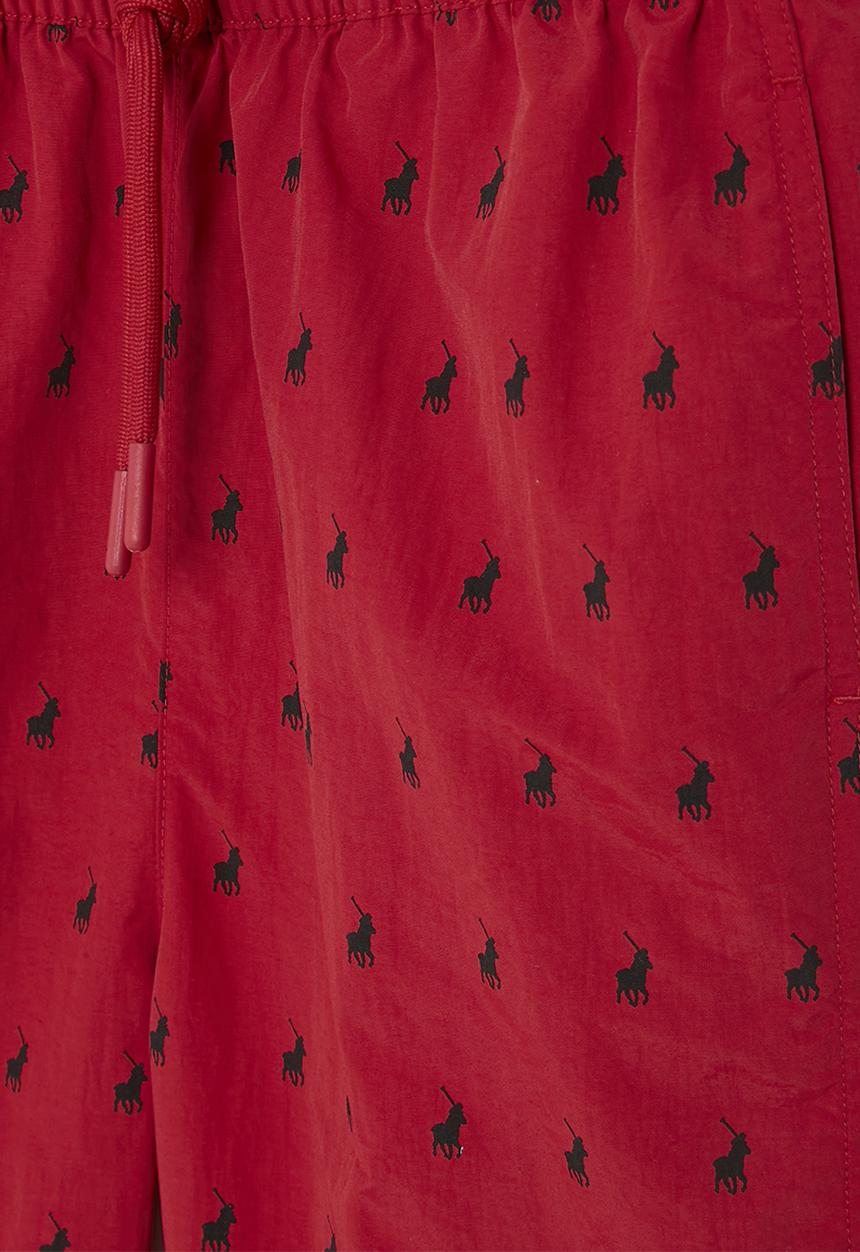 POLO - Boys bradley monogram beach short - red