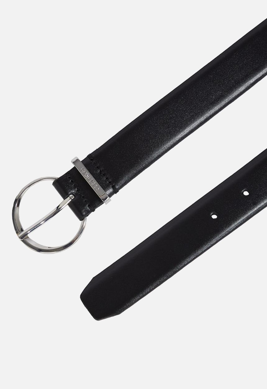 Calvin Klein - Must round buckle belt-black