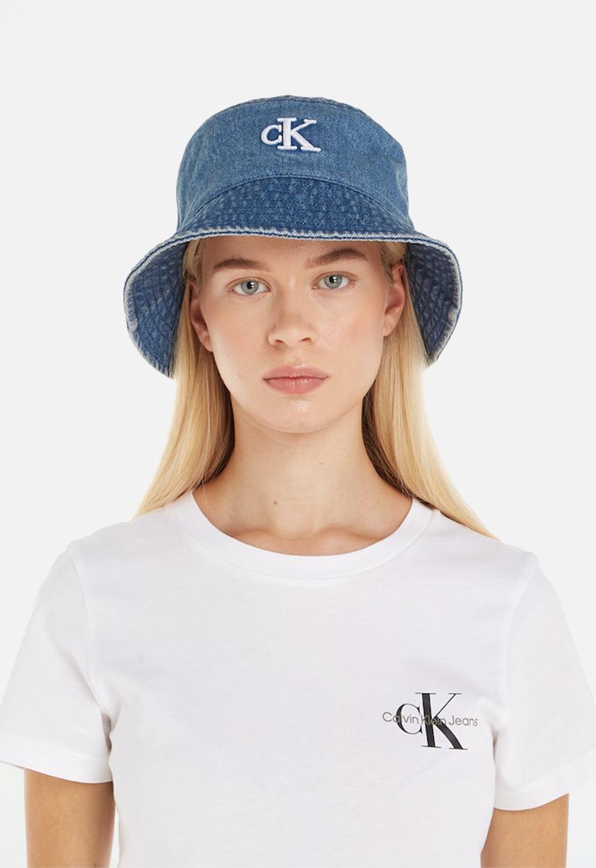 Calvin Klein - Block denim bucket hat-blue