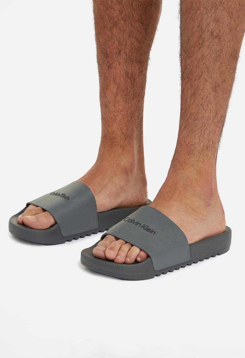 Calvin Klein - Chunky pool slide rub - grey