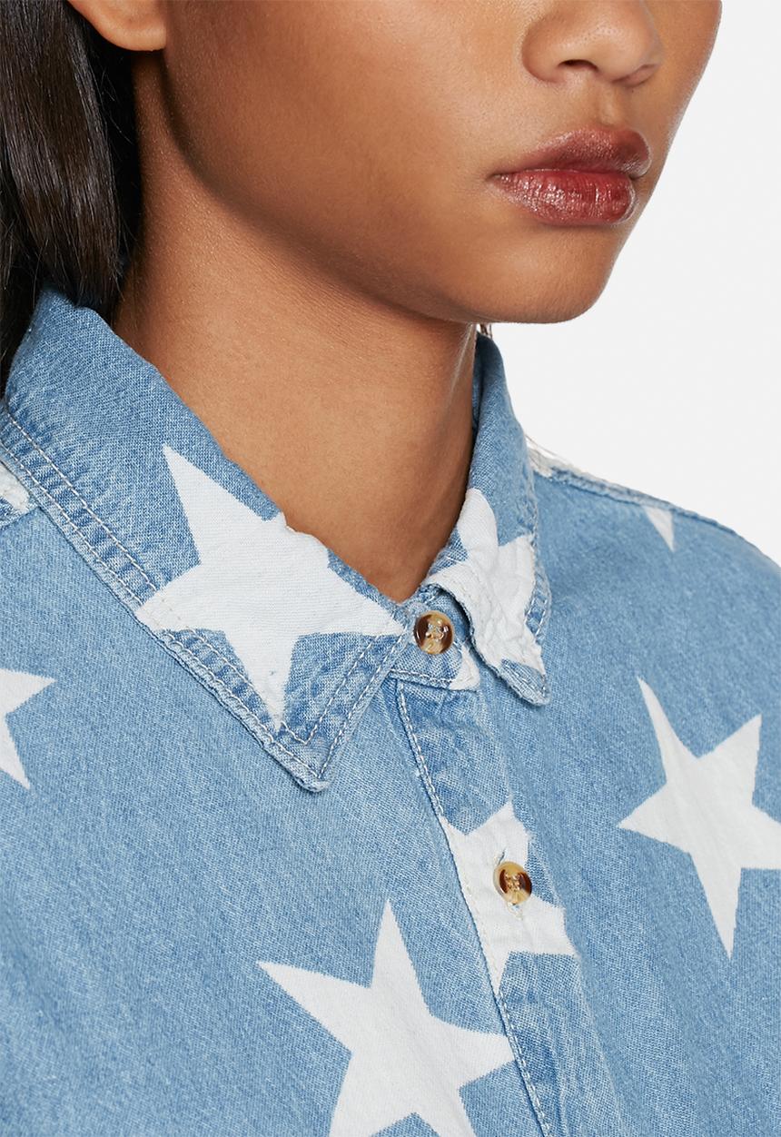Glamorous - Star denim shirt 