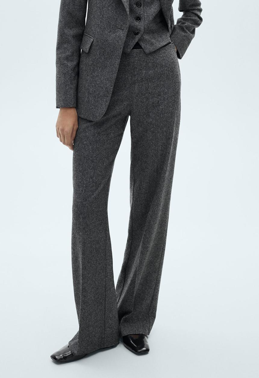 MANGO - Trousers Pepper - Black