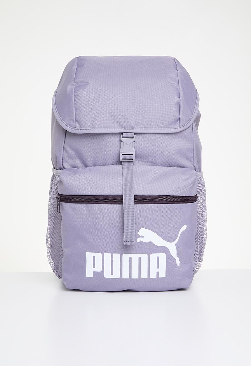 PUMA - Phase hooded backpack - plum purple