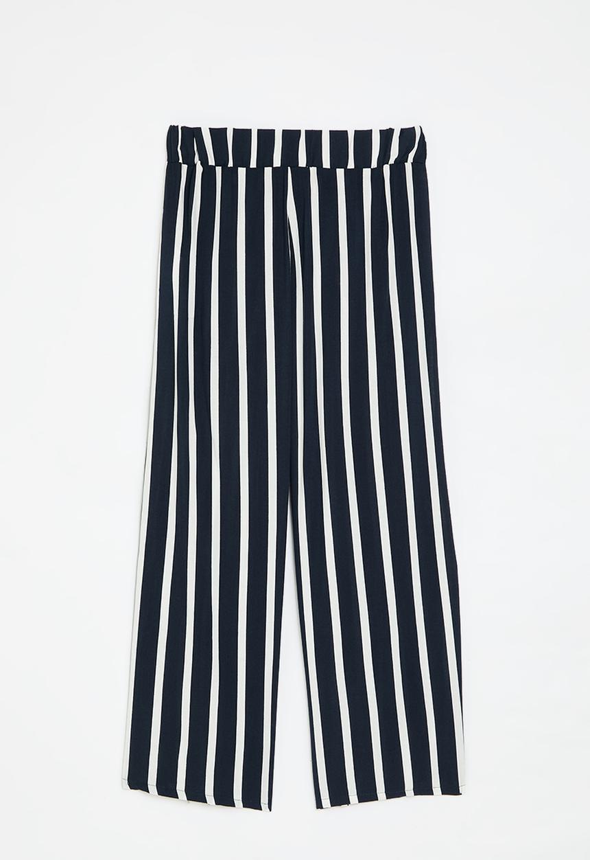 HAILYS - Cira pants - navy stripe