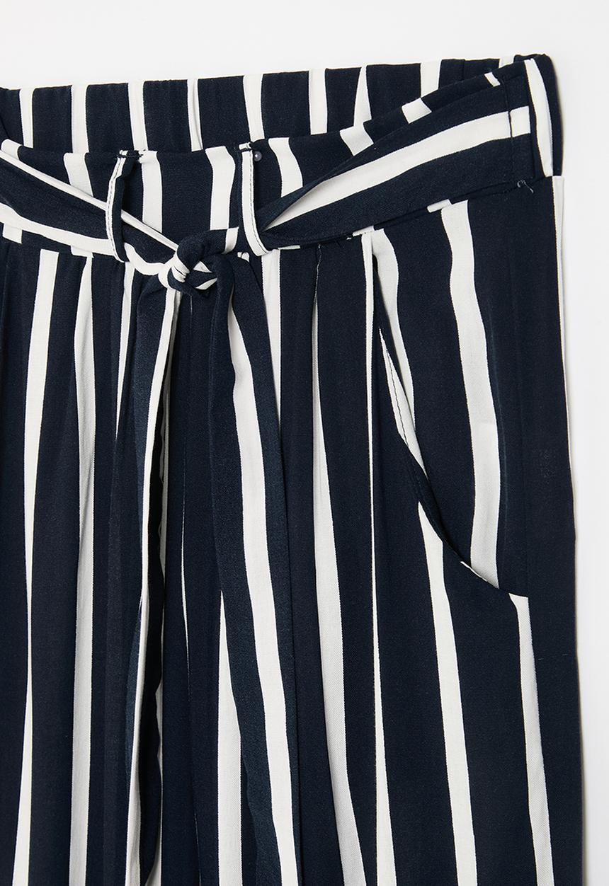 HAILYS - Cira pants - navy stripe