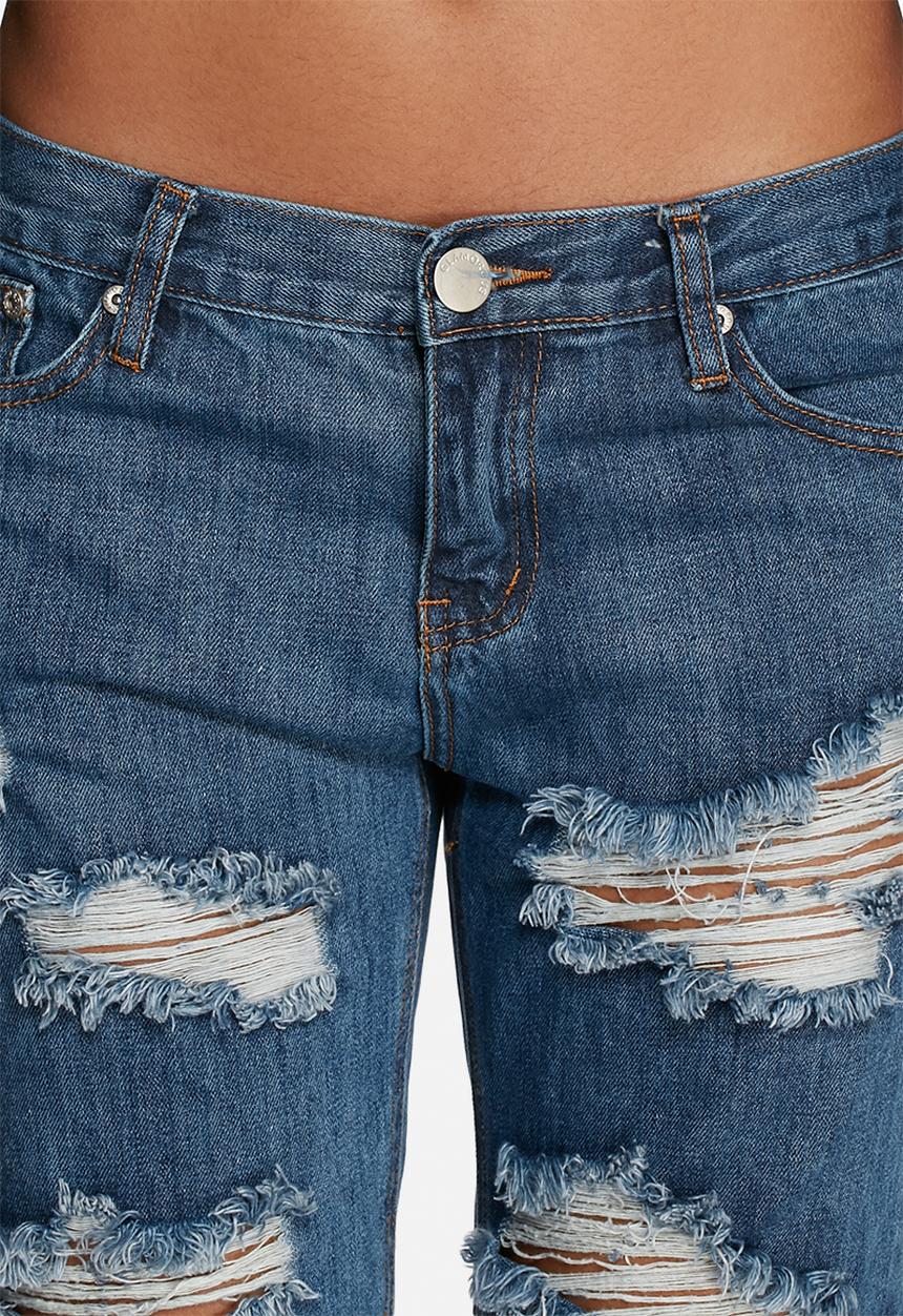 Glamorous - Distressed mom jeans