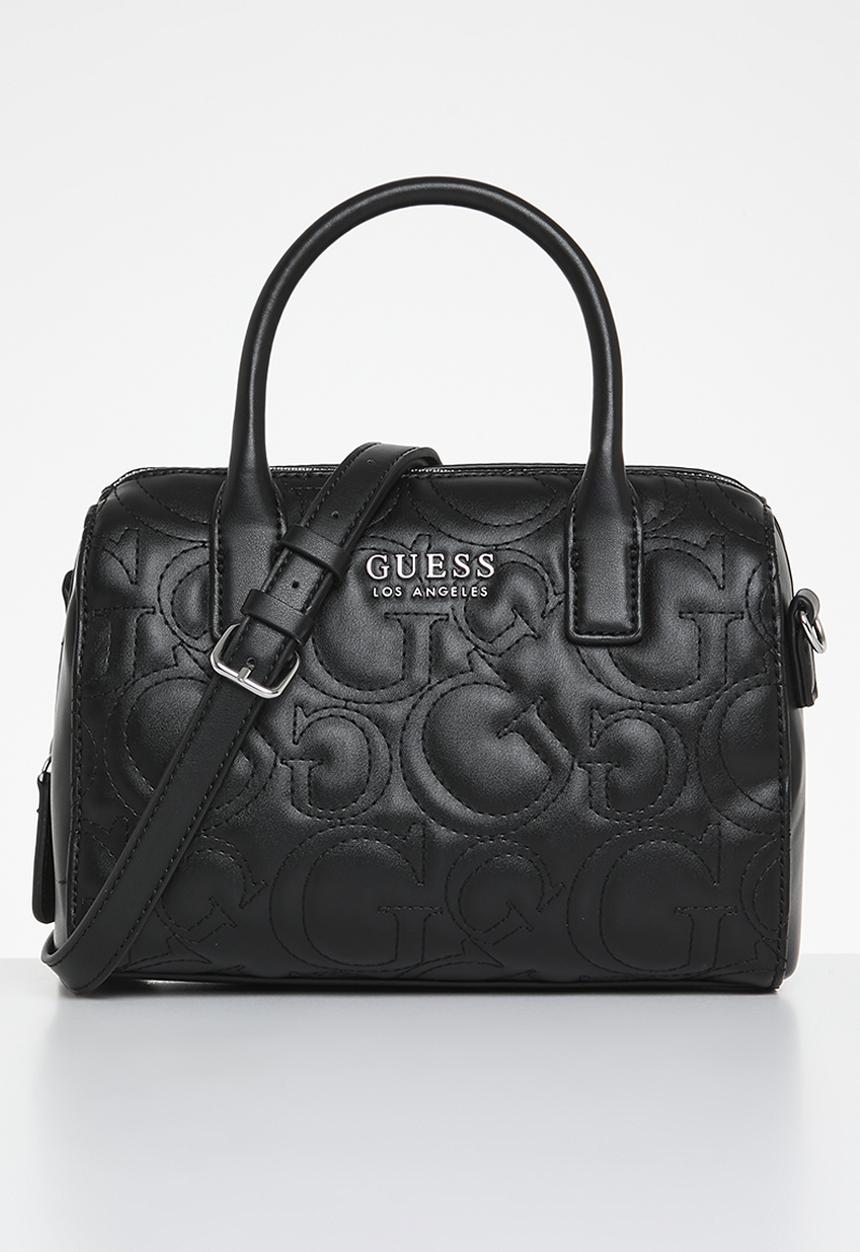 GUESS - Berkton barrel satchel - black