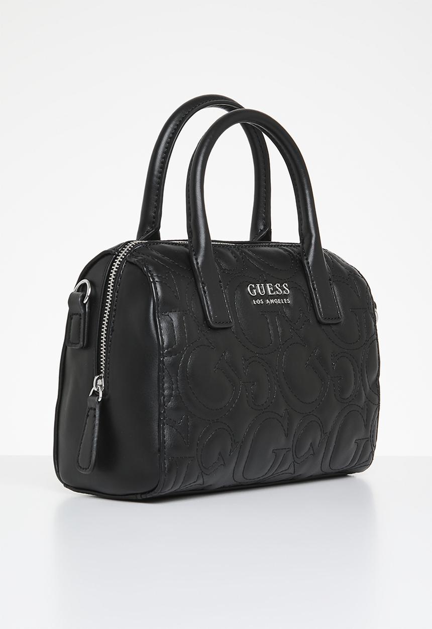 GUESS - Berkton barrel satchel - black
