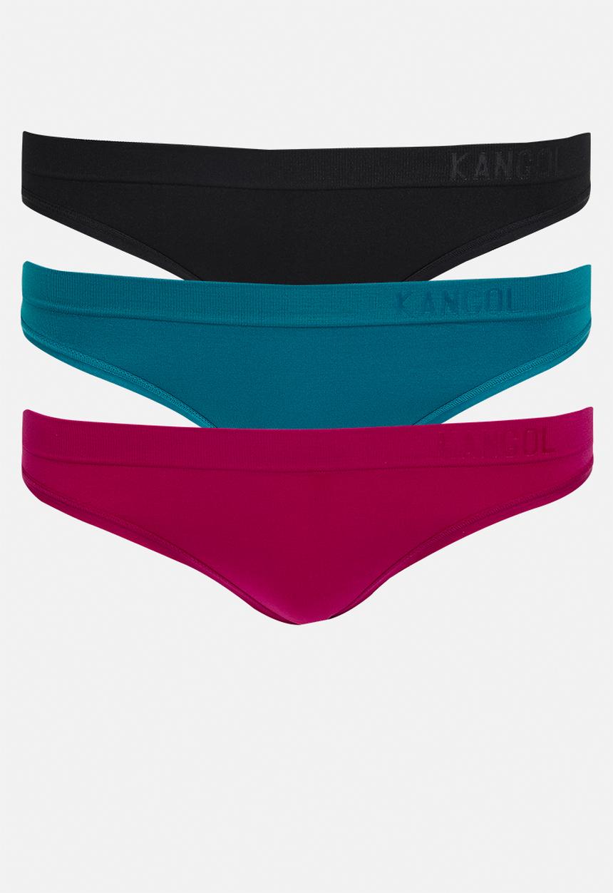 KANGOL - 3 Pack seamless thongs - multi