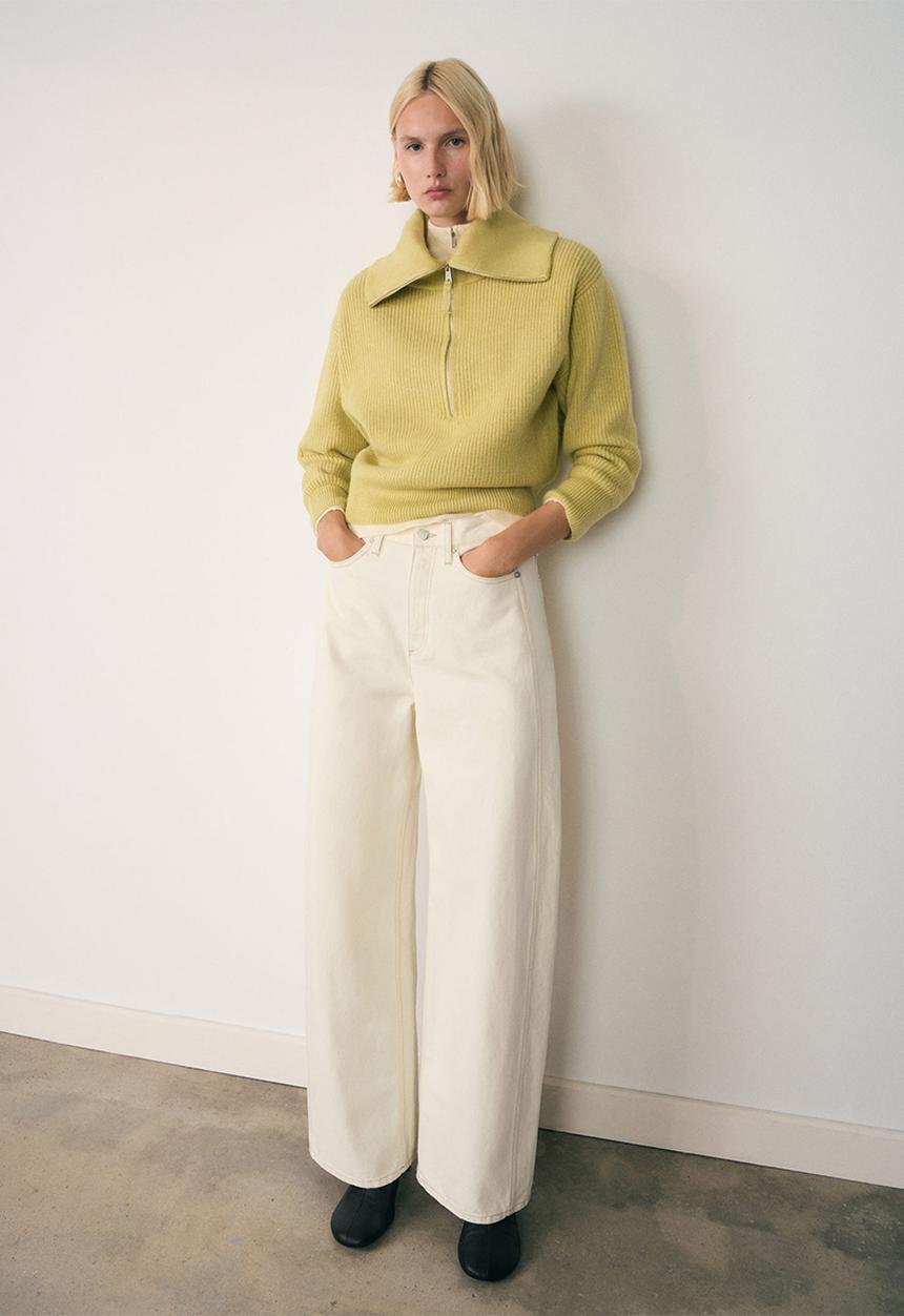 MANGO - Sweater rizoncho - dark green