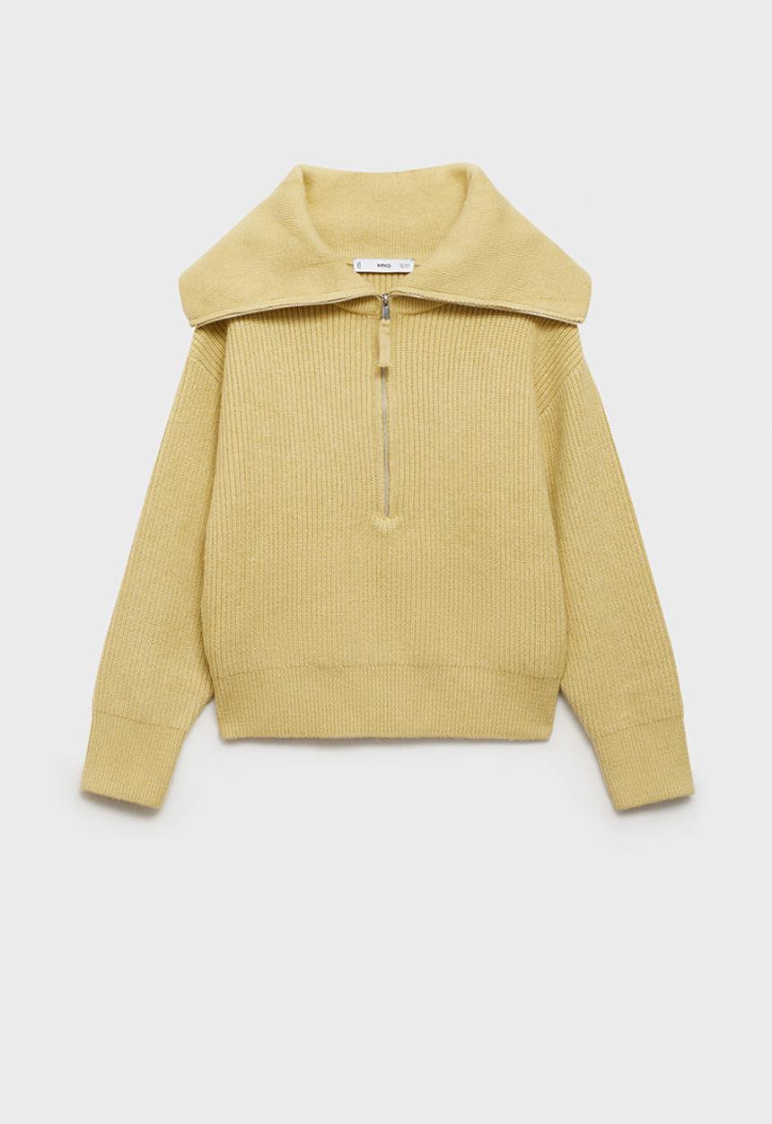 MANGO - Sweater rizoncho - dark green