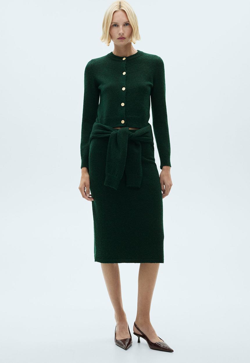 MANGO - Cardigan eliote - green