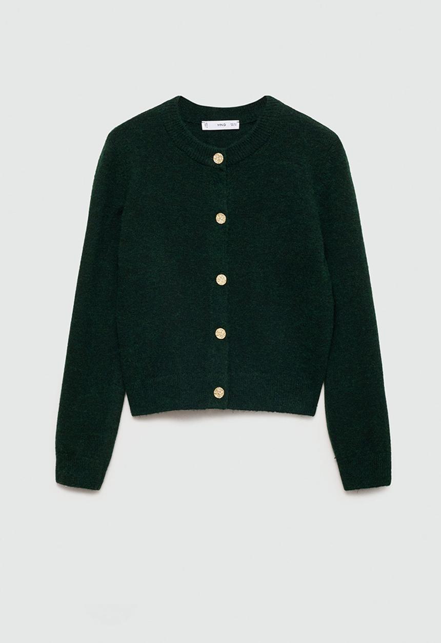 MANGO - Cardigan eliote - green
