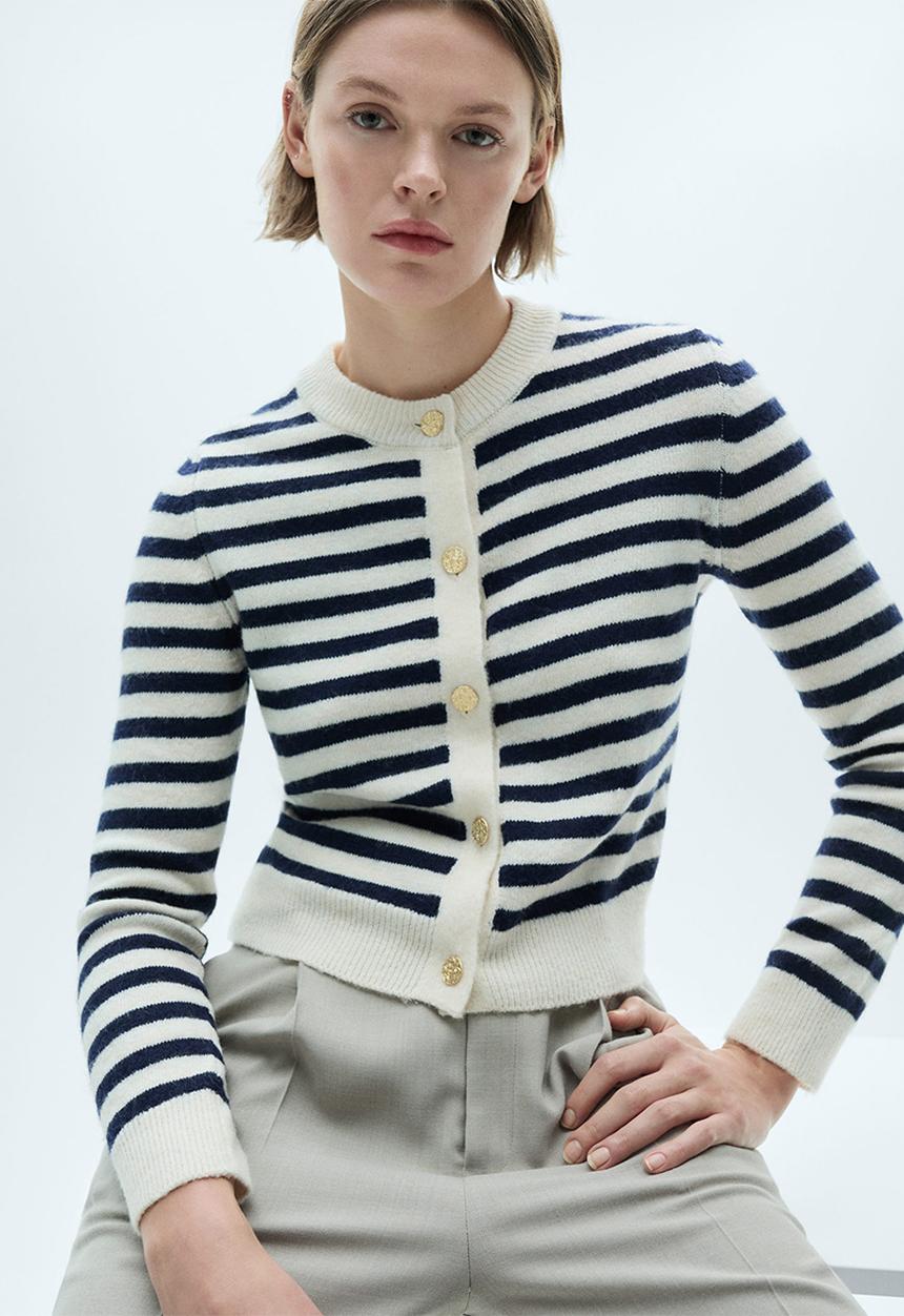 MANGO - Cardigan eliote - navy
