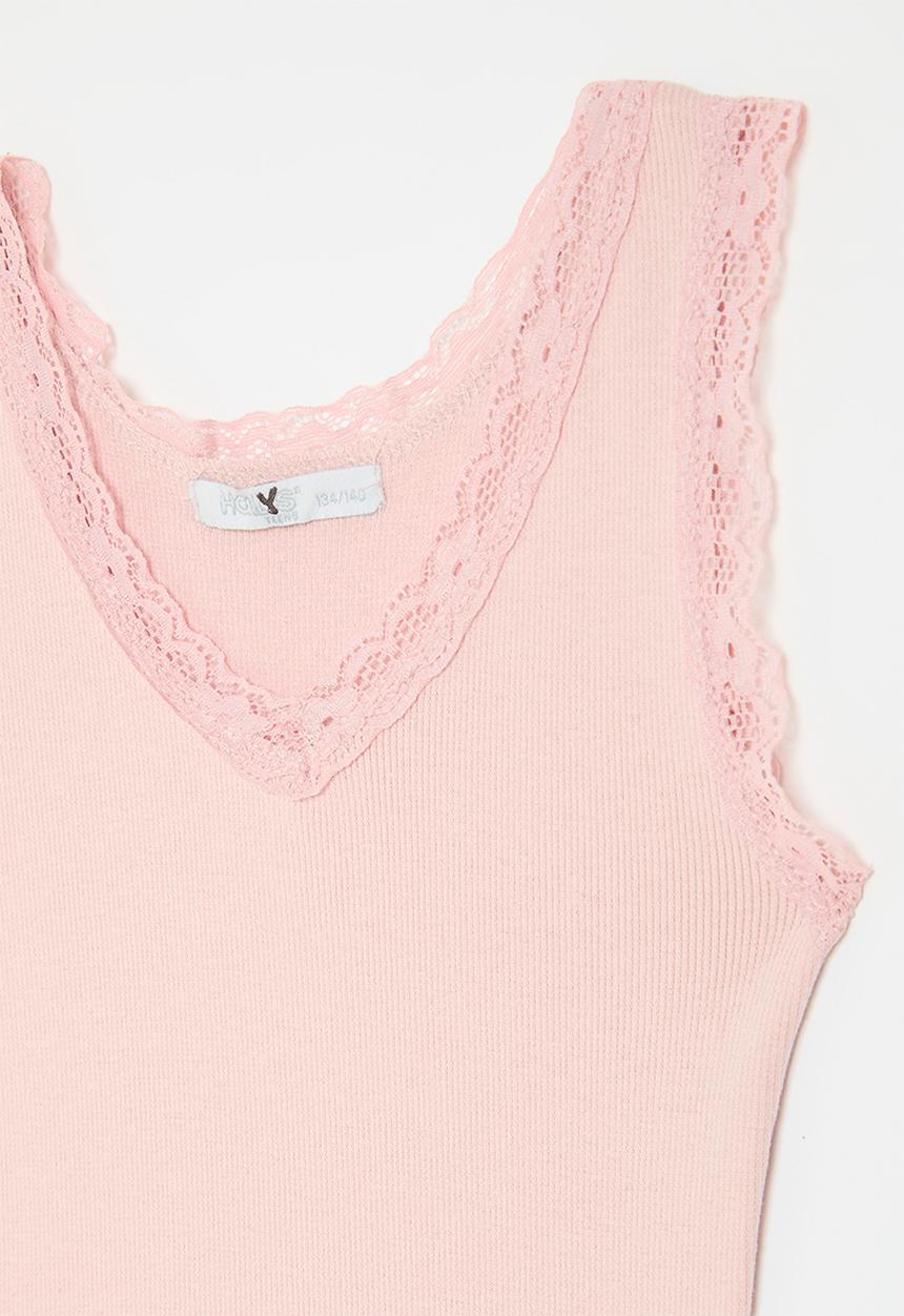 HAILYS - Lona top - rose