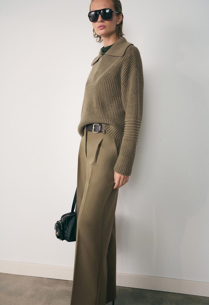 MANGO - Sweater demy - beige/khaki