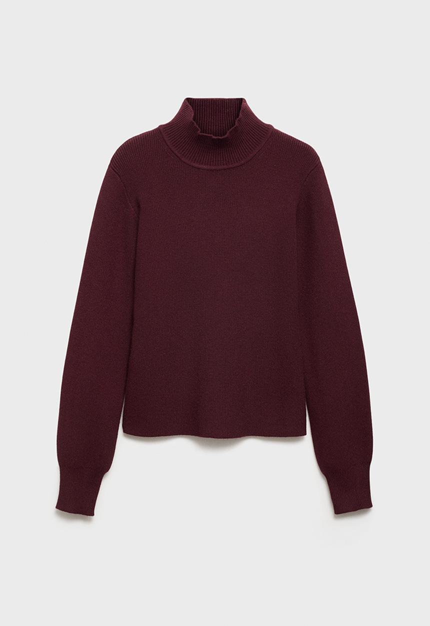 MANGO - Sweater moza - dark red