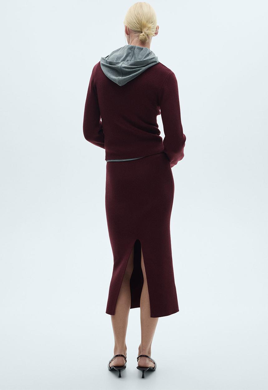 MANGO - Sweater moza - dark red