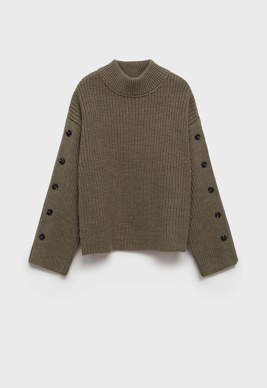 MANGO - Sweater Selma - Khaki