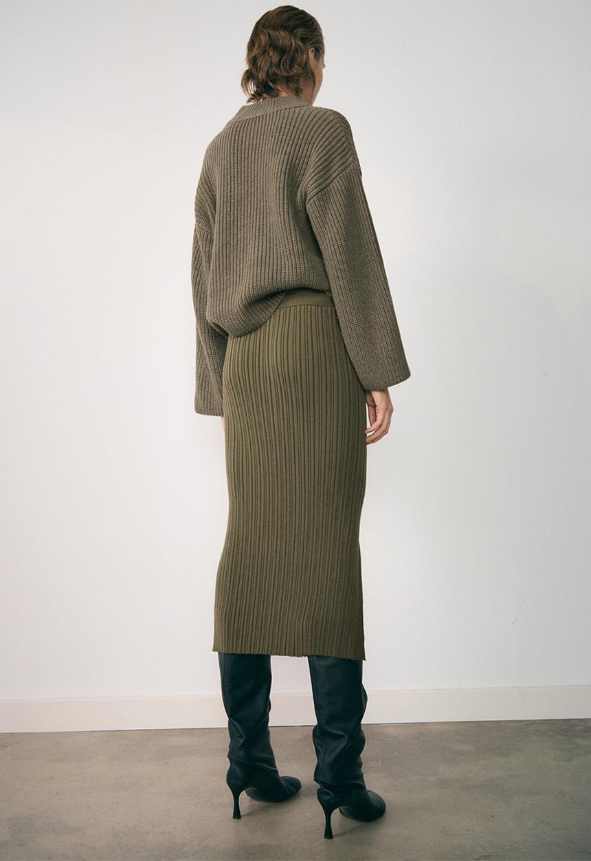 MANGO - Sweater Selma - Khaki