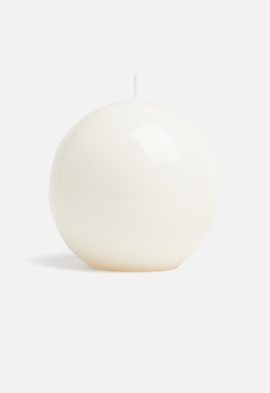 H&M - Round candle - white